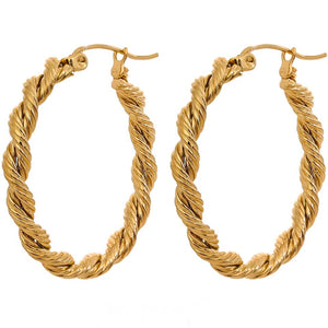Gold Dust Hoop Earrings