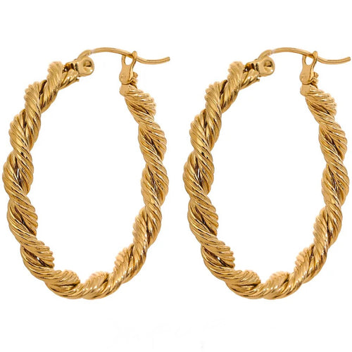 Gold Dust Hoop Earrings