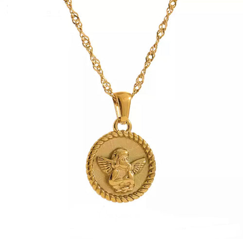 The Divine Angel Necklace | 18k Gold Plated